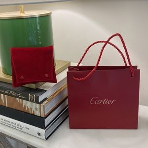 Authentic Cartier Suede Jewelry Pouch